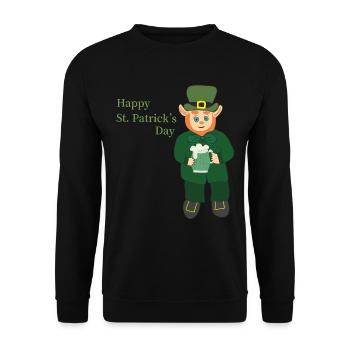 Bonne fête de la Saint-Patrick - Sweat-shirt Unisexe - noir - Devant - Alina (178cm) & Michal (187cm)