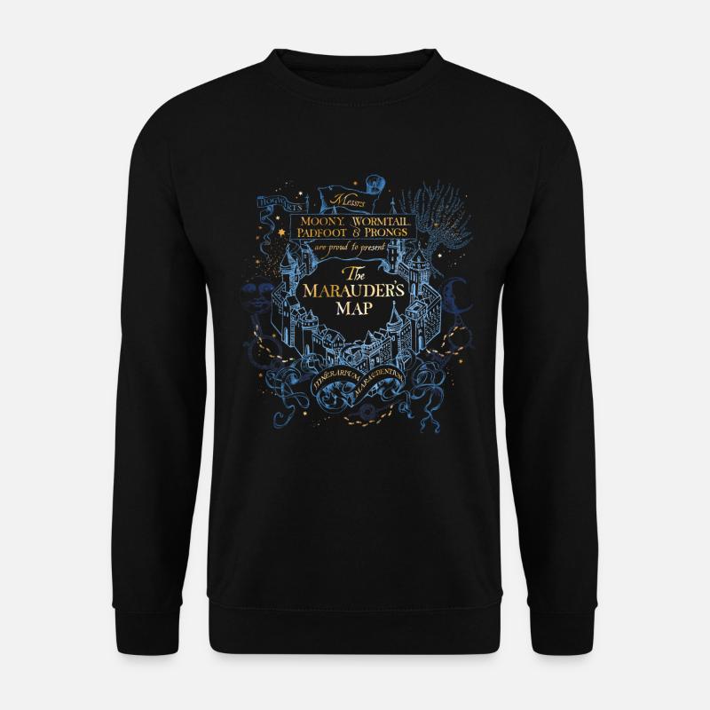Harry Potter The Marauder's Map - Unisex Pullover - Schwarz