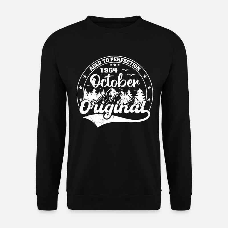 Oktober 1964 geboren Legenden Geburtstag Geschenk - Unisex Pullover - Schwarz