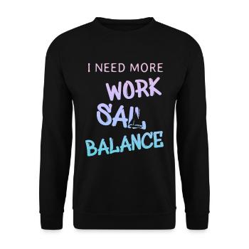 Sail Sailing Segeln - Unisex Pullover - Schwarz - Vorne - Alina (178cm) & Michal (187cm)