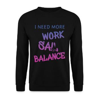 sail sailing segeln - Unisex Pullover - Schwarz - Vorne - Alina (178cm) & Michal (187cm)