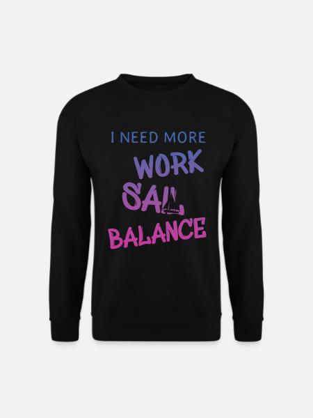 sail sailing segeln - Unisex Pullover - Schwarz