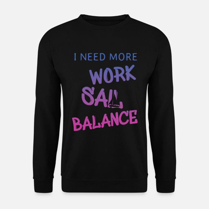sail sailing segeln - Unisex Pullover - Schwarz