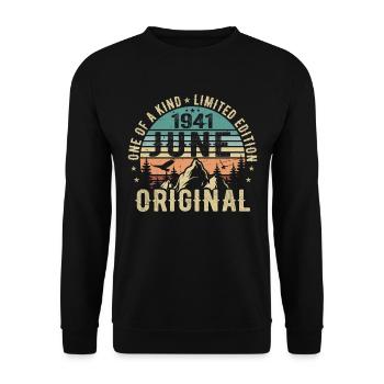 Légendaire depuis juin 1941 cadeau d’anniversaire 1941 - Sweat-shirt Unisexe - noir - Devant - Alina (178cm) & Michal (187cm)