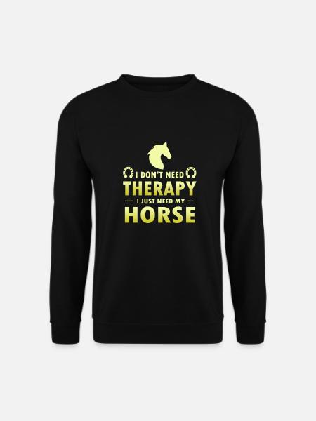 Pferd Reiter Liebhaber Reiter Reiten - Unisex Pullover - Schwarz
