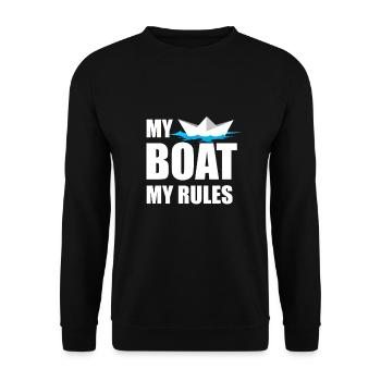 Boating Funny Boat Quote Gift - Unisex Sweatshirt - black - Front - Alina (178cm) & Michal (187cm)