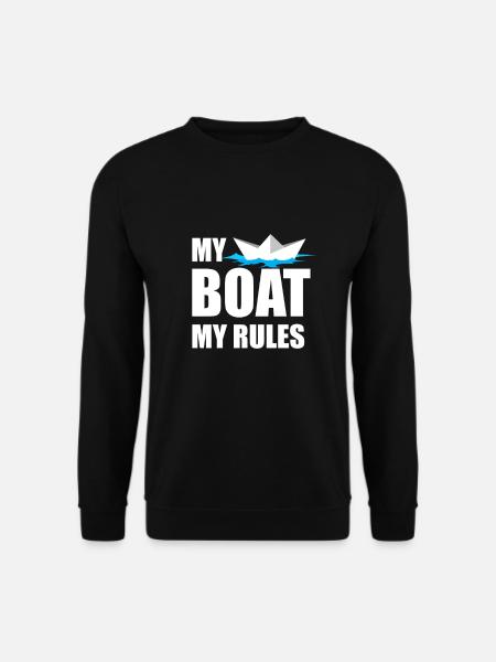 Boot lustiges Boot Zitat Geschenk - Unisex Pullover - Schwarz
