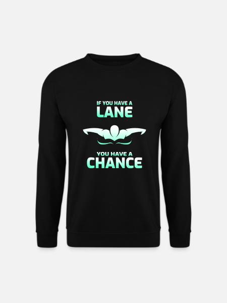 Schwimmen Schwimmen Schwimmer Geschenk - Unisex Pullover - Schwarz