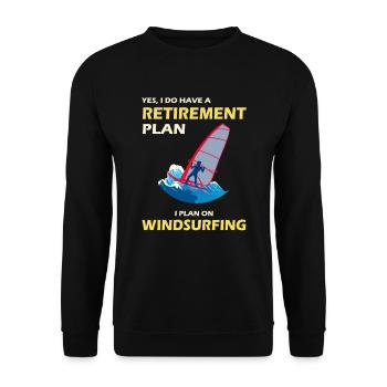 Windsurfer Windsurfing Ocean Summer Gift - Sweat-shirt Unisexe - noir - Devant - Alina (178cm) & Michal (187cm)