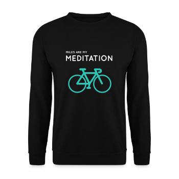 Cadeau de vélo de vélo pour les cyclistes VTT - Sweat-shirt Unisexe - noir - Devant - Alina (178cm) & Michal (187cm)