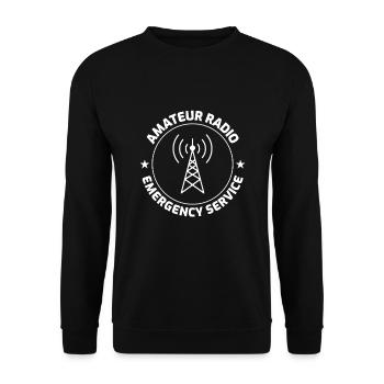 Amateur de radio amateur Ham Papa Papy Gift - Sweat-shirt Unisexe - noir - Devant - Alina (178cm) & Michal (187cm)