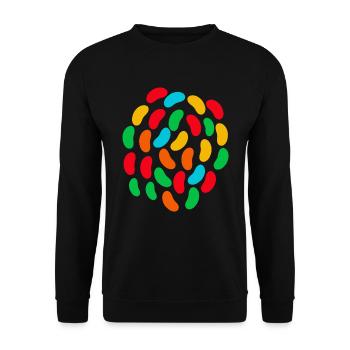Jelly Bean Boy Candy Lover - Unisex Pullover - Schwarz - Vorne - Alina (178cm) & Michal (187cm)