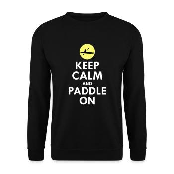Kayaking - Unisex Sweatshirt - black - Front - Alina (178cm) & Michal (187cm)