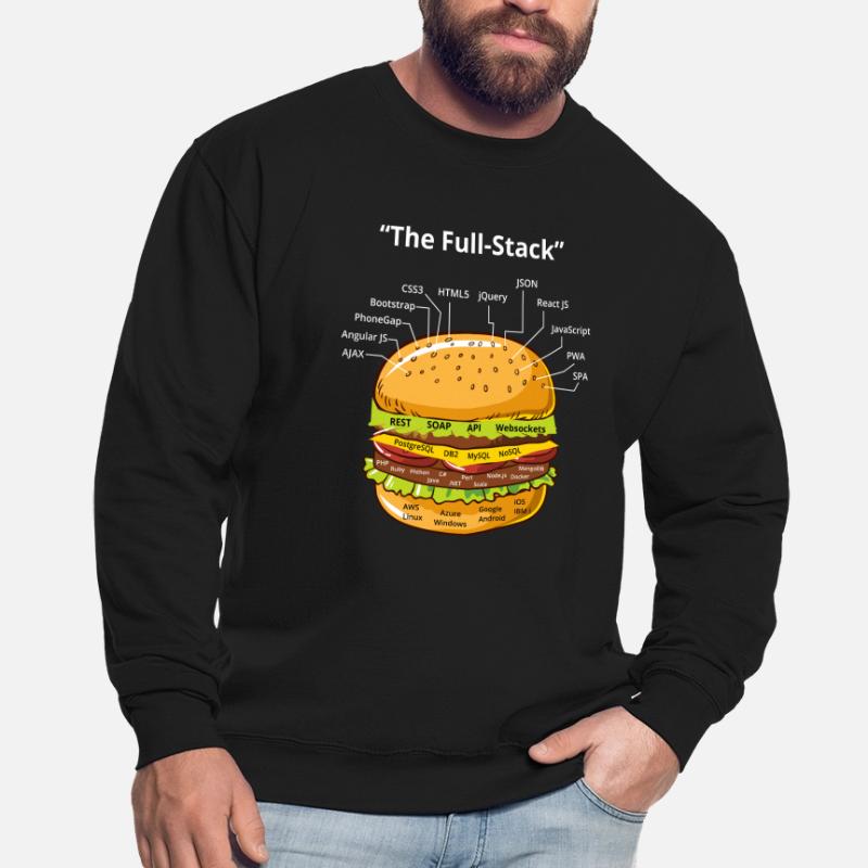 Computer Programmierer Programmierer Software Burger Liebhaber Unisex Pullover