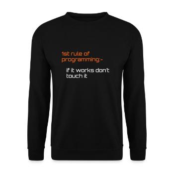 Computer Programmierer Programmierer Software Ingenieure Geschenk - Unisex Pullover - Schwarz - Vorne - Alina (178cm) & Michal (187cm)