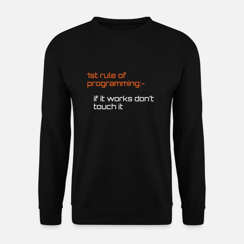 Computer Programmierer Programmierer Software Ingenieure Geschenk - Unisex Pullover - Schwarz