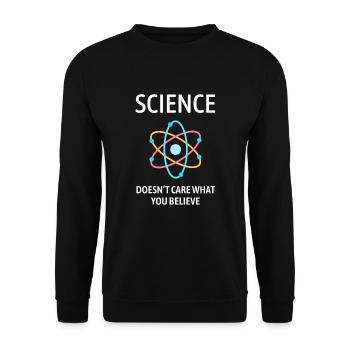Dictons de science cadeau drôle - Sweat-shirt Unisexe - noir - Devant - Alina (178cm) & Michal (187cm)