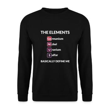 Dictons de science cadeau drôle - Sweat-shirt Unisexe - noir - Devant - Alina (178cm) & Michal (187cm)