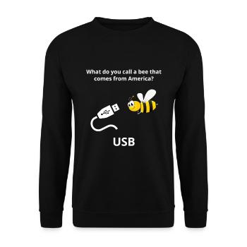 Amoureux des sciences enseignant étudiant cadeau dictons drôles - Sweat-shirt Unisexe - noir - Devant - Alina (178cm) & Michal (187cm)