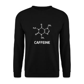 Chemistry Teacher Student Caffeine Coffee Lovers - Unisex Sweatshirt - black - Front - Alina (178cm) & Michal (187cm)