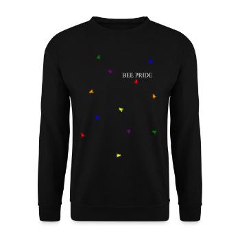 Bee Pride Gay Gay Homosexualité Diversity - Sweat-shirt Unisexe - noir - Devant - Alina (178cm) & Michal (187cm)
