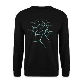 Pattern Star Graphics - Unisex Sweatshirt - black - Front - Alina (178cm) & Michal (187cm)