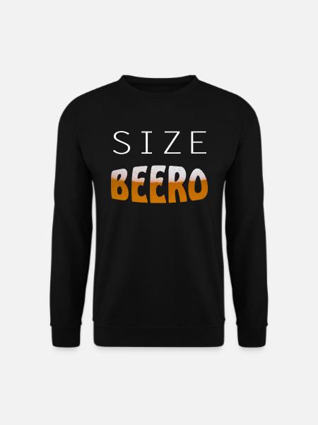 Bier beer lustiger Spruch - Unisex Pullover - Schwarz
