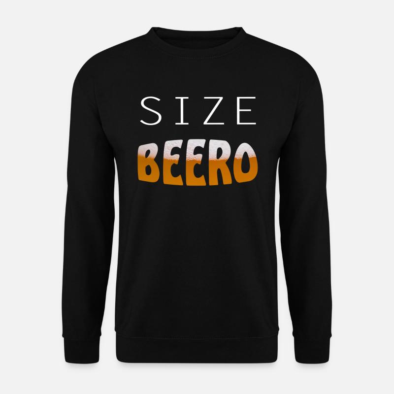 Bier beer lustiger Spruch - Unisex Pullover - Schwarz