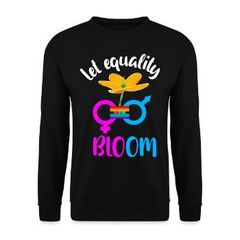 Equality - Unisex Sweatshirt - black - Front - Alina (178cm) & Michal (187cm)
