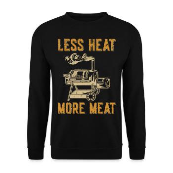 Smoke meat - Unisex Sweatshirt - black - Front - Alina (178cm) & Michal (187cm)
