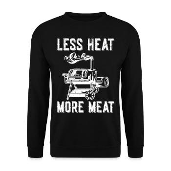 BBQ - Sweat-shirt Unisexe - noir - Devant - Alina (178cm) & Michal (187cm)