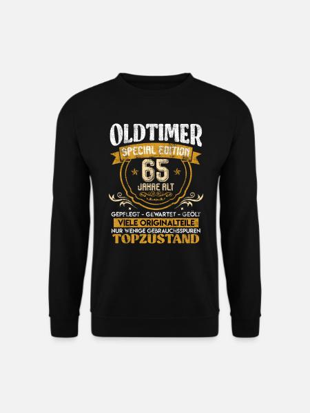 Classic car 65 years old 65 birthday - Unisex Sweatshirt - black