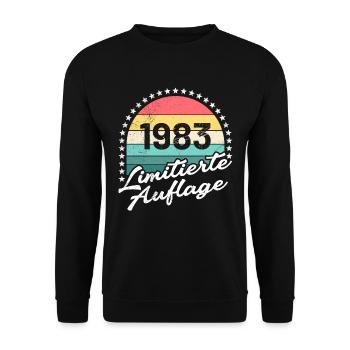 40 Jahre limitierte Auflage 40. Geburtstag - Unisex Pullover - Schwarz - Vorne - Alina (178cm) & Michal (187cm)