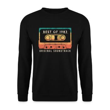 Né en 1983 40 ans 40e anniversaire - Sweat-shirt Unisexe - noir - Devant - Alina (178cm) & Michal (187cm)