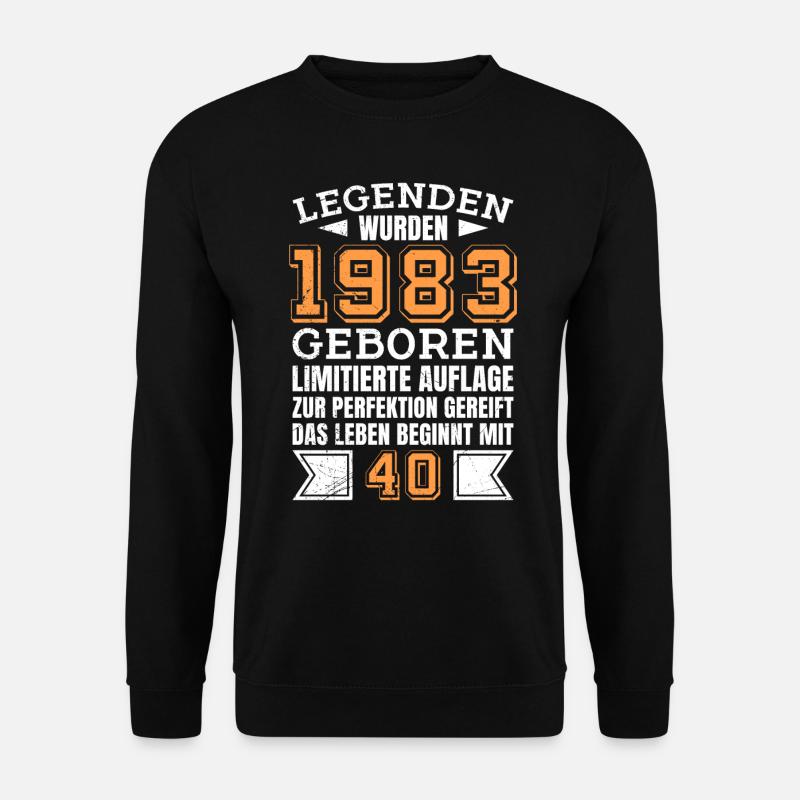 40 Jahre limitierte Auflage 40. Geburtstag - Unisex Pullover - Schwarz