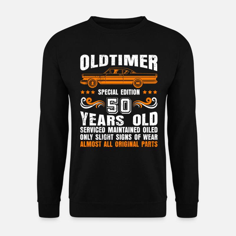 Oldtimer 1973 50 Jahre 50. Geburtstag Herren - Unisex Pullover - Schwarz