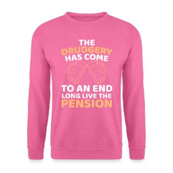 Vive la pension Hommes Retraite - Sweat-shirt Unisexe - rose - Devant