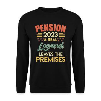 La légende quitte le site du locataire en 2023 - Sweat-shirt Unisexe - noir - Devant - Alina (178cm) & Michal (187cm)