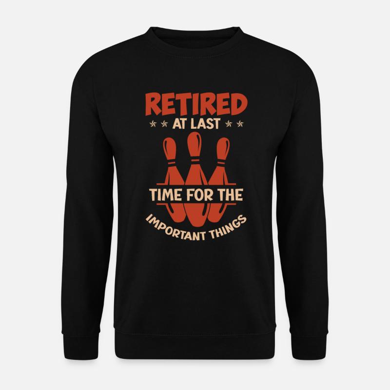 Pensioner Bowling Retirement Retirement - Unisex Sweatshirt - black