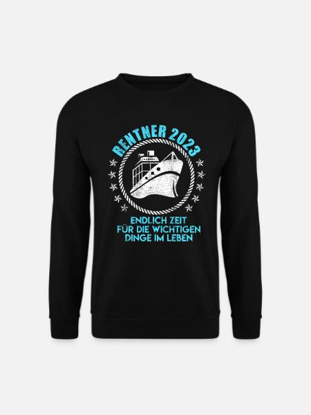 Rentner 2023 Bootfahrer Skipper Renteneintritt - Unisex Pullover - Schwarz