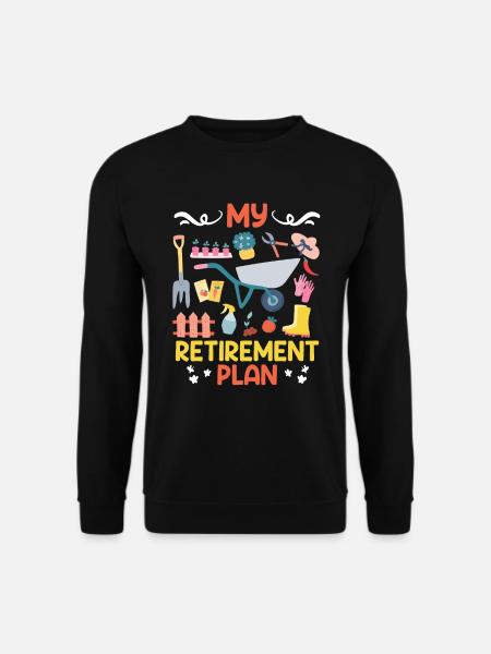 Mein Plan Ruhestand Renteneintritt Rentner - Unisex Pullover - Schwarz