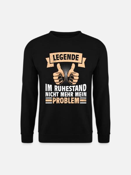 Legende im Ruhestand Rentner Renteneintritt - Unisex Pullover - Schwarz