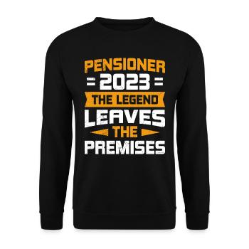 Retraités 2023 la légende quitte le site - Sweat-shirt Unisexe - noir - Devant - Alina (178cm) & Michal (187cm)