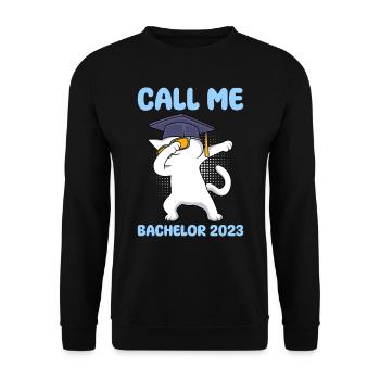 Call Me Bachelor 2023 Bachelor Degree - Unisex Sweatshirt - black - Front - Alina (178cm) & Michal (187cm)