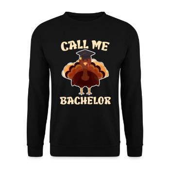 Call me Bachelor 2023 - Unisex Sweatshirt - black - Front - Alina (178cm) & Michal (187cm)