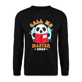 Appelez-moi Master 2023 Panda Master Degree - Sweat-shirt Unisexe - noir - Devant - Alina (178cm) & Michal (187cm)
