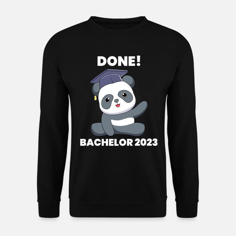 Bachelor 2023 complété Baccalauréat - Sweat-shirt Unisexe - noir