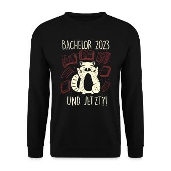 Bachelor 2023 - Unisex Pullover - Schwarz - Vorne - Alina (178cm) & Michal (187cm)