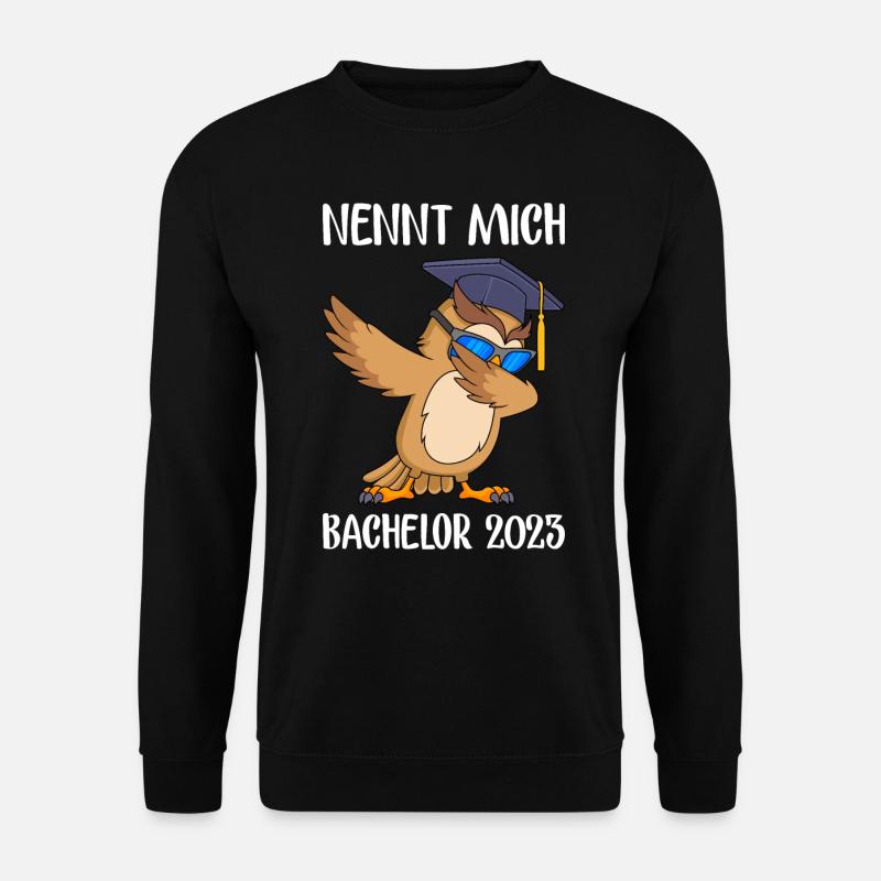 Nennt mich Bachelor 2023 Bachelor Abschluss - Unisex Pullover - Schwarz