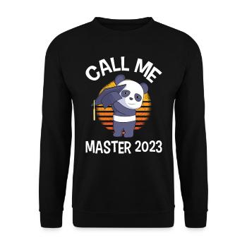 Appelez-moi Master 2023 Master - Sweat-shirt Unisexe - noir - Devant - Alina (178cm) & Michal (187cm)